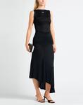 Макси платье Off, черный - фото 3