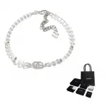 CHANEL Металлическое колье женское белое - фото