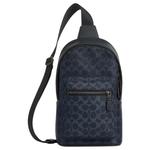 Сумка-слинг West Coated Canvas Small Unisex Denim COACH - фото