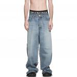 Мужские джинсы Balenciaga, синий - фото 3