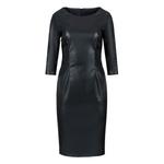 Платье из имитации кожи крокодила Conquista, черный - фото