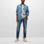 HUGO BOSS Мужская синяя рубашка - фото 5