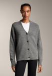 Кардиган OYSHO SOFT KNIT BUTTON, Light Grey - фото