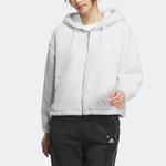 Пальто с бархатистой текстурой Symbol Adidas, серый - фото 4