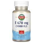 Витамин Е KAL E 670 мг 1000 МЕ, 30 капсул - фото