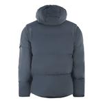 Темно-Синяя куртка-пуховик 2 в 1 из рипстопа Lyle & Scott, синий - фото 2