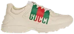 Кроссовки Gucci Rhyton 'Gucci Web - Ivory', кремовый - фото