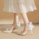 Туфли на высоком каблуке женские белый Rosedoris - фото 3