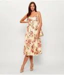 Льняное платье BRIA Guess Jeans, мультиколор - фото