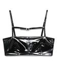 Patrizia Pepe бюстгальтер-бандо с эффектом цире, черный - фото