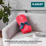 Мягкое одеяло KARAT Grace, красный - белый - 220 х 240 см - фото 8