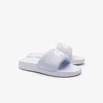 Lacoste unisex-child Children's Serve Slide (Retired Edition), White/Graphite - фото