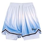 Повседневные шорты унисекс с эмодзи, градиентный синий - фото 10