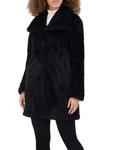 Длинное плюшевое пальто Kenneth Cole, черный - фото 3