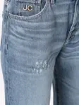 Зауженные джинсы с эффектом потертости Jacob Cohen, синий - фото 5