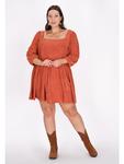 Платье до колена Usha Plus Size Dress, цвет Chestnut - фото 2