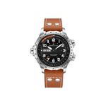 Hamilton Часы Men's Watch, Black Dial Brown Strap - фото