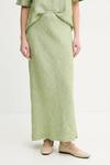 Льняная юбка SAAGNETA Samsoe Samsoe, зеленый - фото