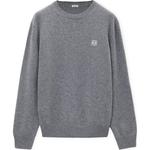 Свитер с вышитым логотипом LOEWE, серый - фото