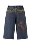 Джинсовые шорты TIGER KING DIAMANTE  Ed Hardy, синий деним - фото 10