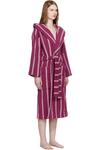 Tekla Фиолетовый махровый халат с капюшоном - фото 2