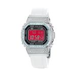 Часы Casio G-Shock Full Metal GMW-B5000 Series, смола, арт. GMW-B5000D-1, слоновая кость/синий ледяной - фото