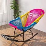 Плетеное кресло-качалка из искусственного ротанга для дома и сада [Brand Name] - фото 9