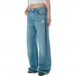 Широкие джинсы Alexander Wang, синий - фото 4