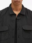 Стеганая рубашка с карманом Engineered Garments, черный - фото 4