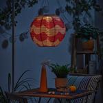 Светодиодный подвесной светильник на солнечных батареях, уличный, плафон/темно-розовый, 30 см. IKEA Solvinden - фото 3