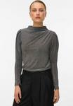 Блуза Vero Moda Blouse, Black/Mottled Black - фото