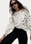 Блуза Marks & Spencer Blouse, Ivory Mix/Off-White - фото 5