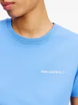 Футболка с вышитым логотипом KARL LAGERFELD, синий - фото 5