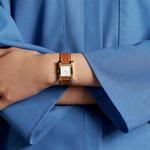 HERMES Часы Heure H Collection Wrist Watch Quartz Movement White Dial Women's Watch - фото 3