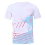 LINING Футболка Unisex White для бадминтона - фото
