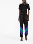 Dsquared2 stripe-detail track pants, черный - фото 2
