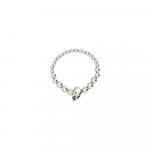 Браслет Alexander Mcqueen, серебряный - фото