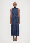 Платье Proenza Schouler White Label VALENTINA DRESS PRINTED, Navy/Slate/Dark Blue - фото