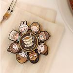 Bubbles Cute Bean Coffee Factory Collection Spin Badge Trend Based Products POP MART - фото 3