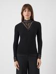 Топ YAS YASELLINA HIGH NECK, Black - фото