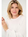 Kaffe Белый свитер "Нанна" - фото 3