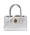 Сумка-тоут кожаная Kurt Geiger 690-Mini Bond, серебряный - фото