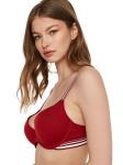 Бюстгальтер пуш-ап C&City, Wine Red - фото 4