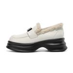 Женские лоферы JOSINY черные/экрю, цвет экрю (стандартная колодка) - фото 7