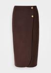 Юбка GANT MIDI HANDSTITCHED WRAP SKIRT, Deep Brown/Dark Brown - фото 7