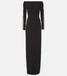 Платье Charisma из крепа с декором Jenny Packham, Liquorice - фото