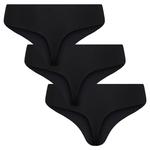 Стринги Pieces Namee 3 шт, черный - фото 2