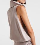 Атласное мини-платье The Attico, Powder - фото 6