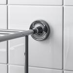 Полка для ванной BROFJARDEN IKEA, 75x29 см, хромированный эффект - фото 2