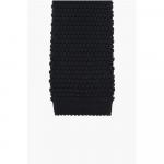 Вязаный галстук из смеси кашемира Corneliani, черный - фото 2